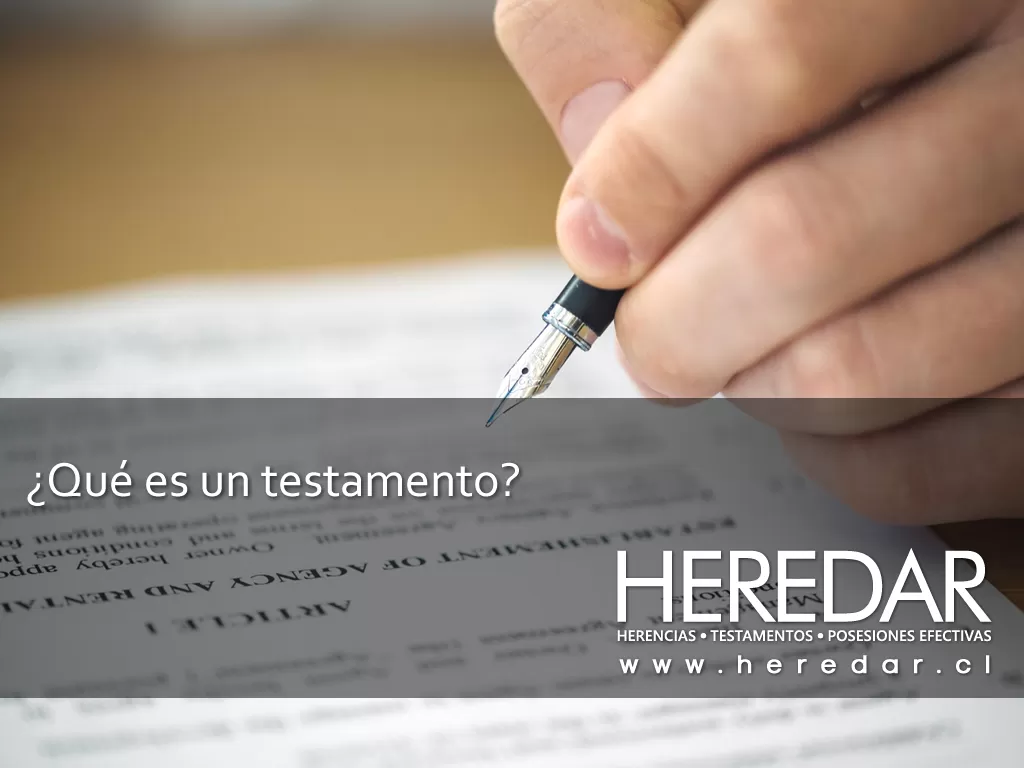 ¿Qué es un testamento?
